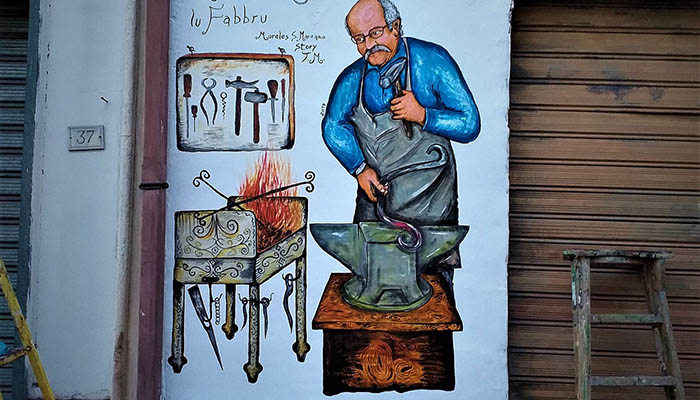 Murale_San_Marzano_antichi_mestieri_fabbro