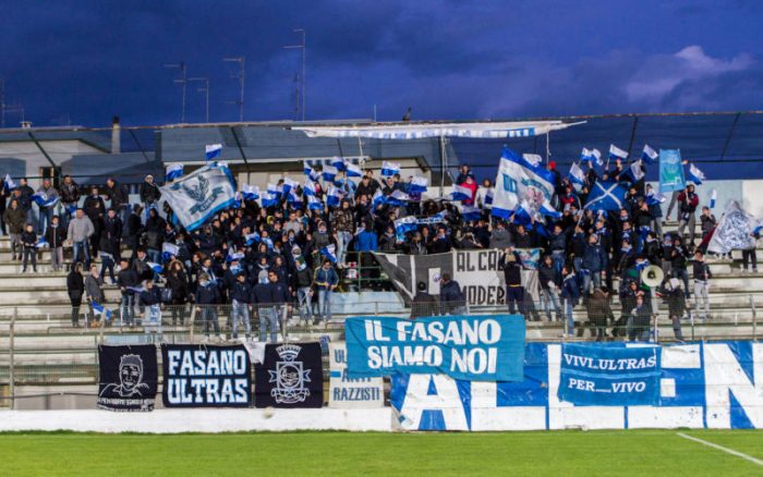 Calcio Serie D – Fasano, i tifosi rinunciano alla trasferta a Bitonto. Maxischermo in città