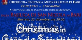 Concerto di Natale in streaming dell’Orchestra sinfonica metropolitana dalla Basilica di San Nicola