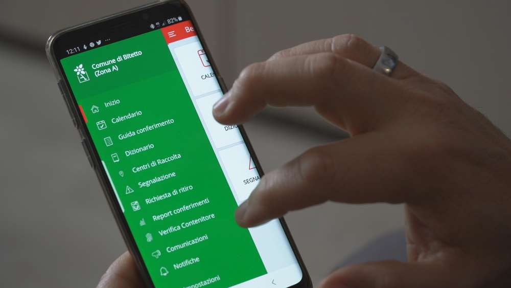 Monitoraggio conferimenti rifiuti bitetto con APP