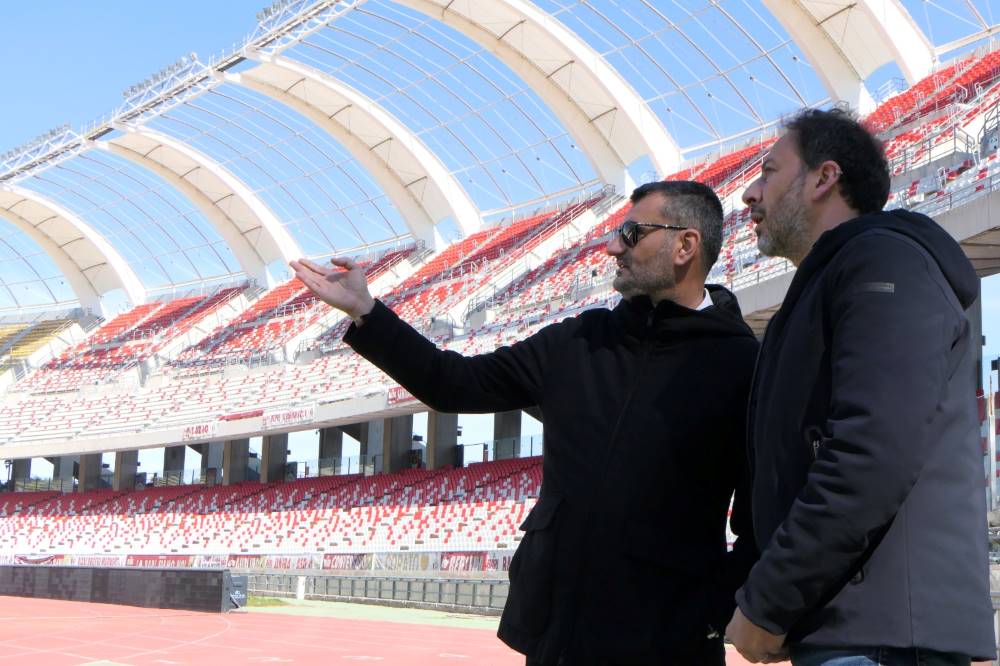 sopralluogo stadio San Nicola 15-03-21