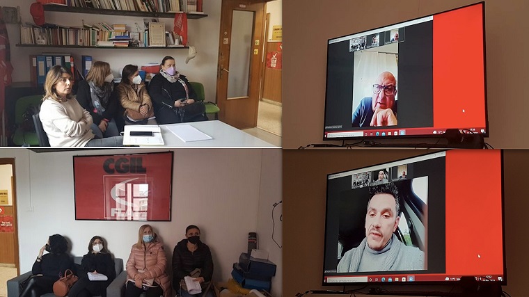 operatrici scolastiche incontro in FP Cgil Foggia