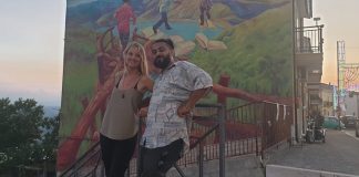 A Carlantino un murales come ponte per un nuovo cammino