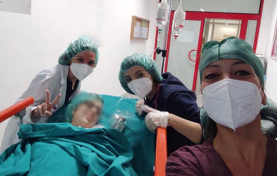 Parto con con emiplegia e afasia