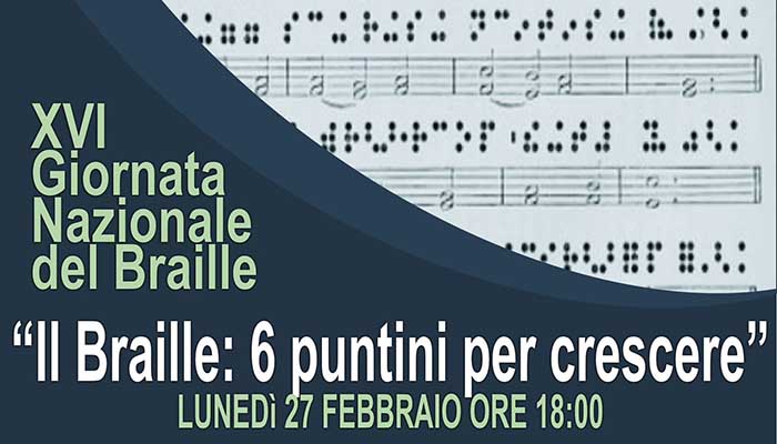 locandina XVI giornata nazionale braille
