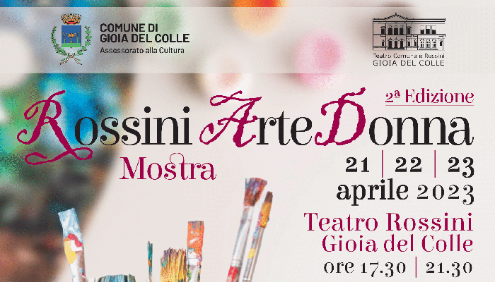Locandina Rossini Arte Donna 2023