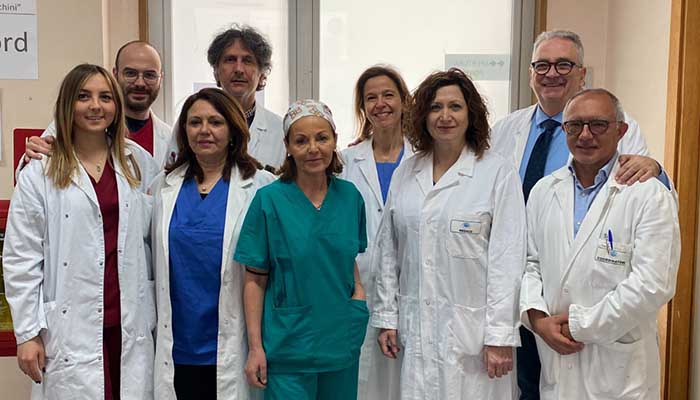 Prof. Musto e equipe ematologia Policlinico di Bari