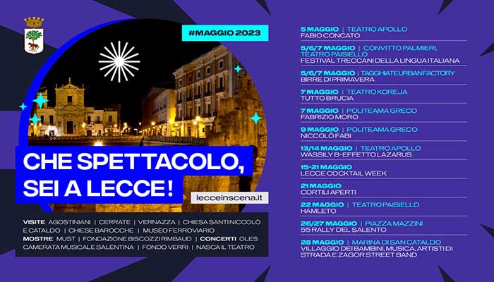 card maggio che spettacolo sei a Lecce