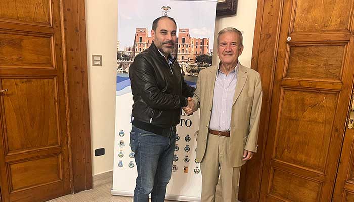 Il presidente Melucci con il sen. Battafarano