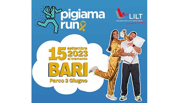 locandina pigiama run Bari