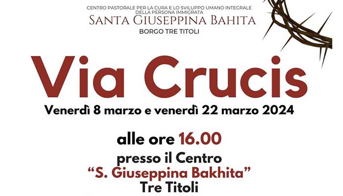 locandina via crucis
