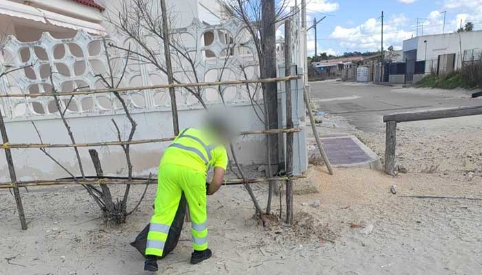 porto cesareo pulizia litorali