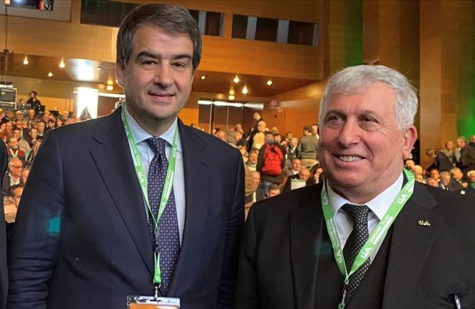 Gennaro Sicolo con Raffaele Fitto