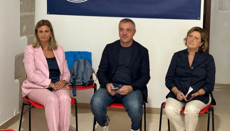 da sx on. Matera, on. Ventola e consigliera Spina di Fdi