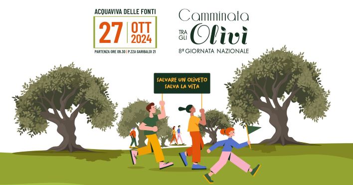 camminata tra gli olivi ad acquaviva