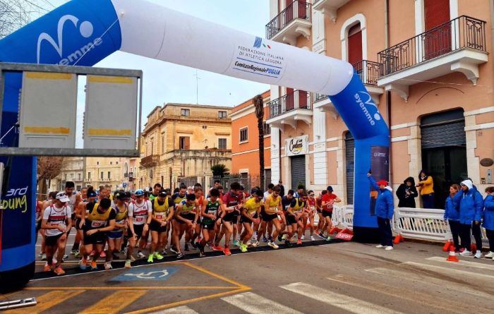 Partenza Campionati italiani Marcia 35 km Acquaviva delle Fonti