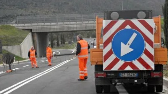 cantiere anas lavori stradali
