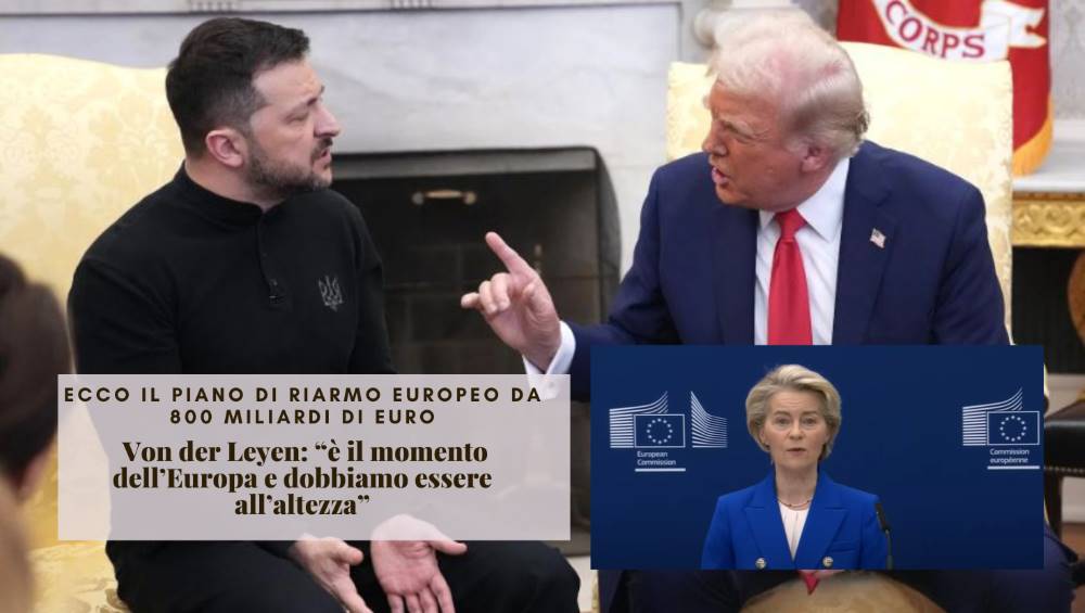 Ecco il piano di riarmo Europeo da 800 miliardi di Euro, Von der Leyen: “è il momento dell’Europa e dobbiamo essere all’altezza”