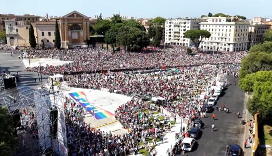 manifestazione pro gaza
