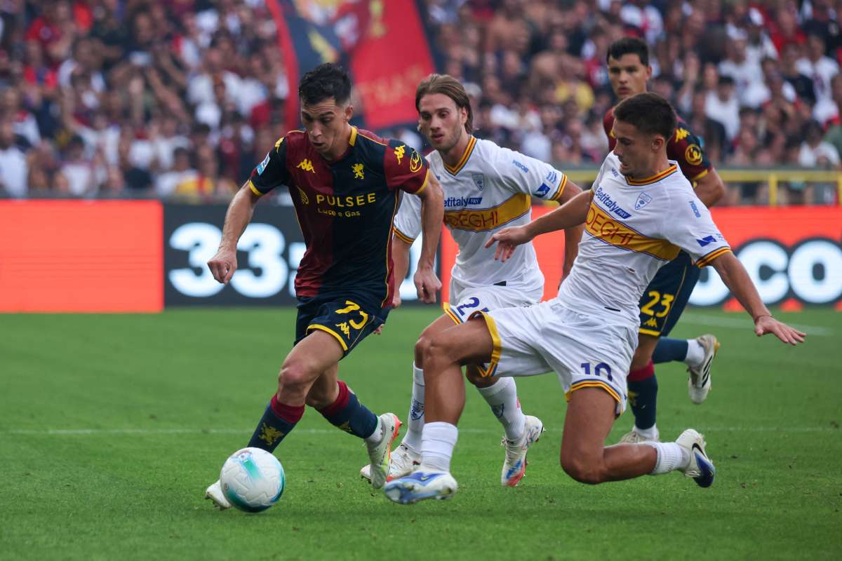Genoa-Lecce, italpress