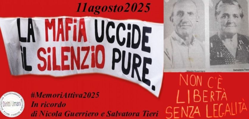 Locandina Commemorazione vittime mafie 2025
