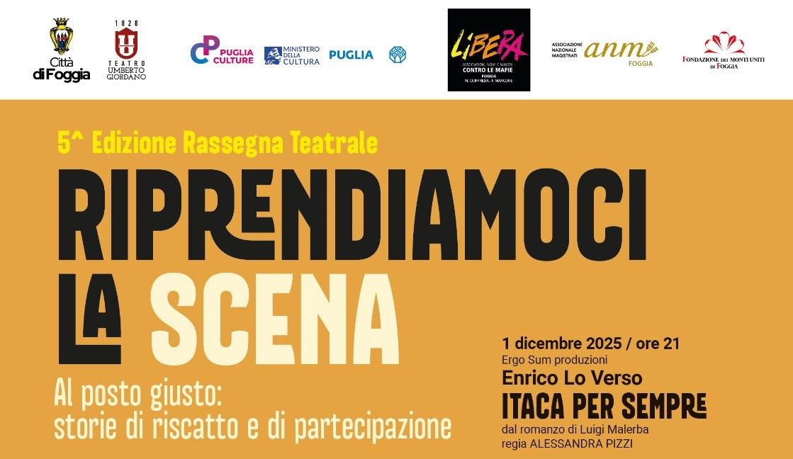 Teatro: Foggia, dal 1° dicembre torna Riprendiamoci la scena