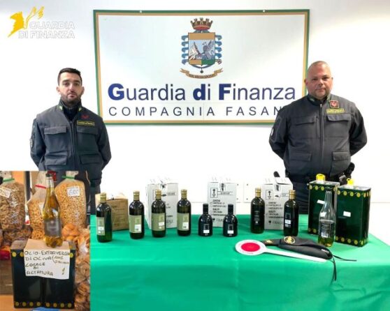 olio sequestrato fasano