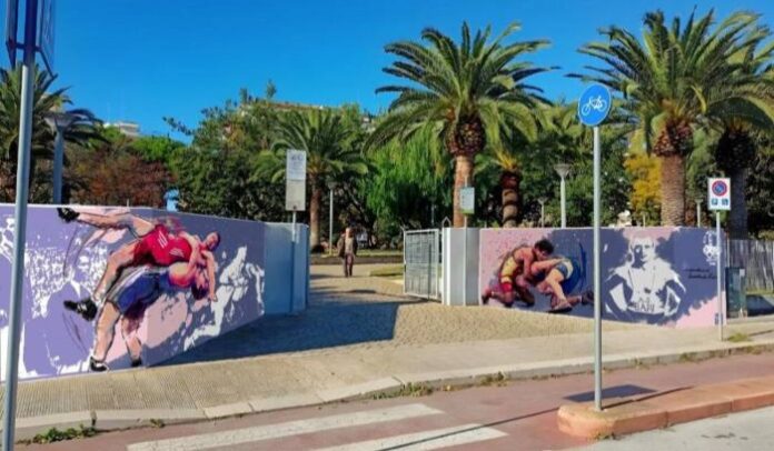 murale lotta bari retake