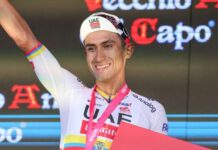 Narvaez vince per distacco a Fermo, Eulalio resta in maglia rosa
