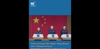 Cina, presentato l’equipaggio della missione Shenzhou-23
