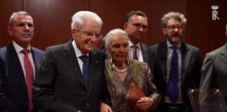 Mattarella a cerimonia intitolazione sale Centro Congressi ABI a Barucci e Sella