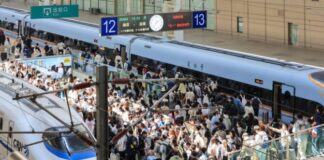 Cina, record di viaggi ferroviari nei primi cinque mesi del 2026