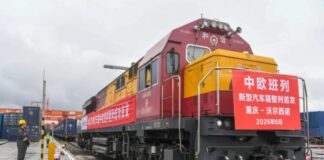 Chongqing potenzia servizio treni merci Cina-Europa per export auto