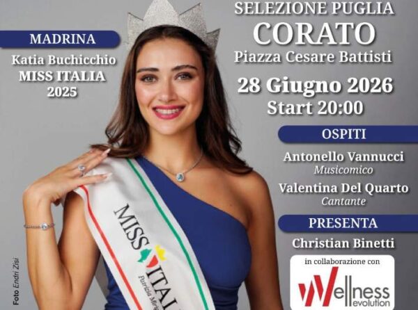 Miss Italia, a Corato ospite Katia Buchicchio
