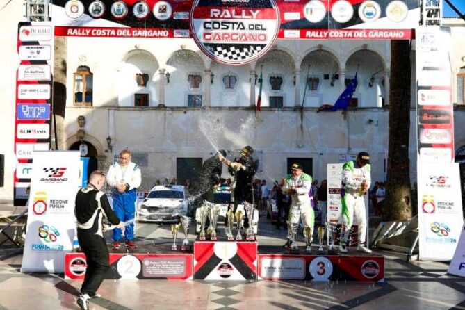 podio 5 rally Costa del Gargano CRZ 310526 ph Luzzi