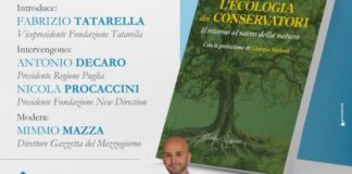 “L’ecologia dei conservatori”: a Bari Nicola Procaccini presenta il suo libro con la Fondazione Tatarella