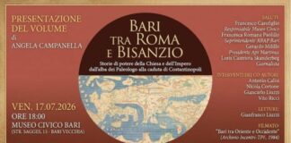 Bari tra Roma e Bisanzio raccontata nel nuovo libro di Angela Campanella