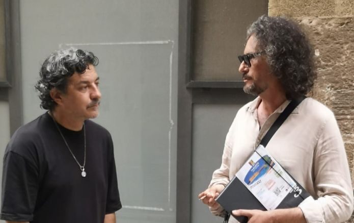 Da Sx il direttore artistico Antonio Oliveti con il musicista Francesco Festinante