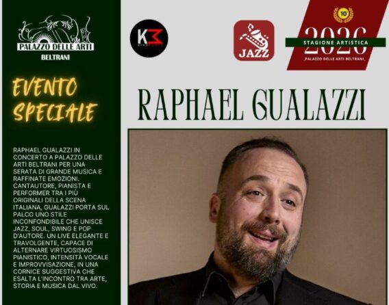 Loc. Raphael GUALAZZI in concerto a Palazzo delle Arti Beltrani, 5 luglio