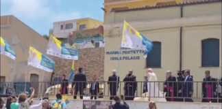Papa Leone XIV lascia Lampedusa, le immagini