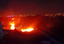 Sterpaglie in fiamme tra Ceglie e Carbonara, ore di lavoro per i Vigili del Fuoco