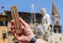 caldo estate termometro