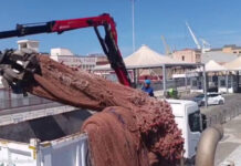Recuperata “rete fantasma” di 4 tonnellate nelle acque del Tirreno meridionale