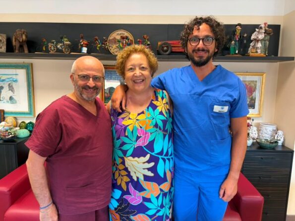 Il Prof Gesualdo, il nefrologo Cortese e la paziente trattata