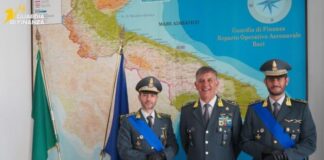 Bari, Rocco Danzi nuovo comandante della Sezione Aerea della Guardia di Finanza